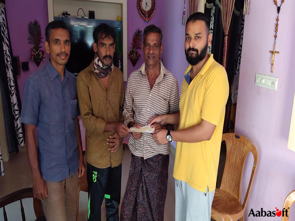 Helping Hand to Wilson Antony by Aabasoft Charity and Nature Club